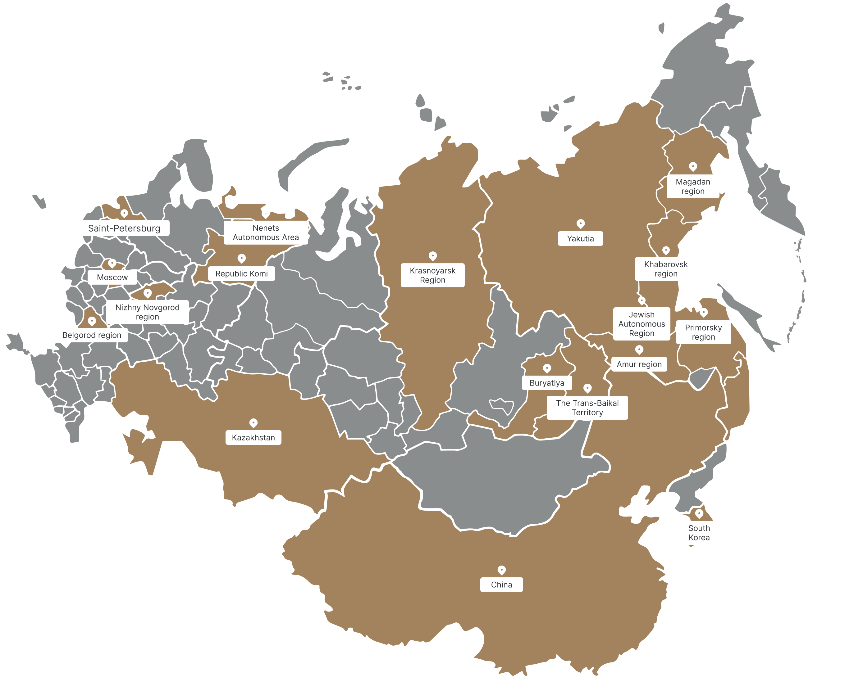 Geography of works submitted in 2025
